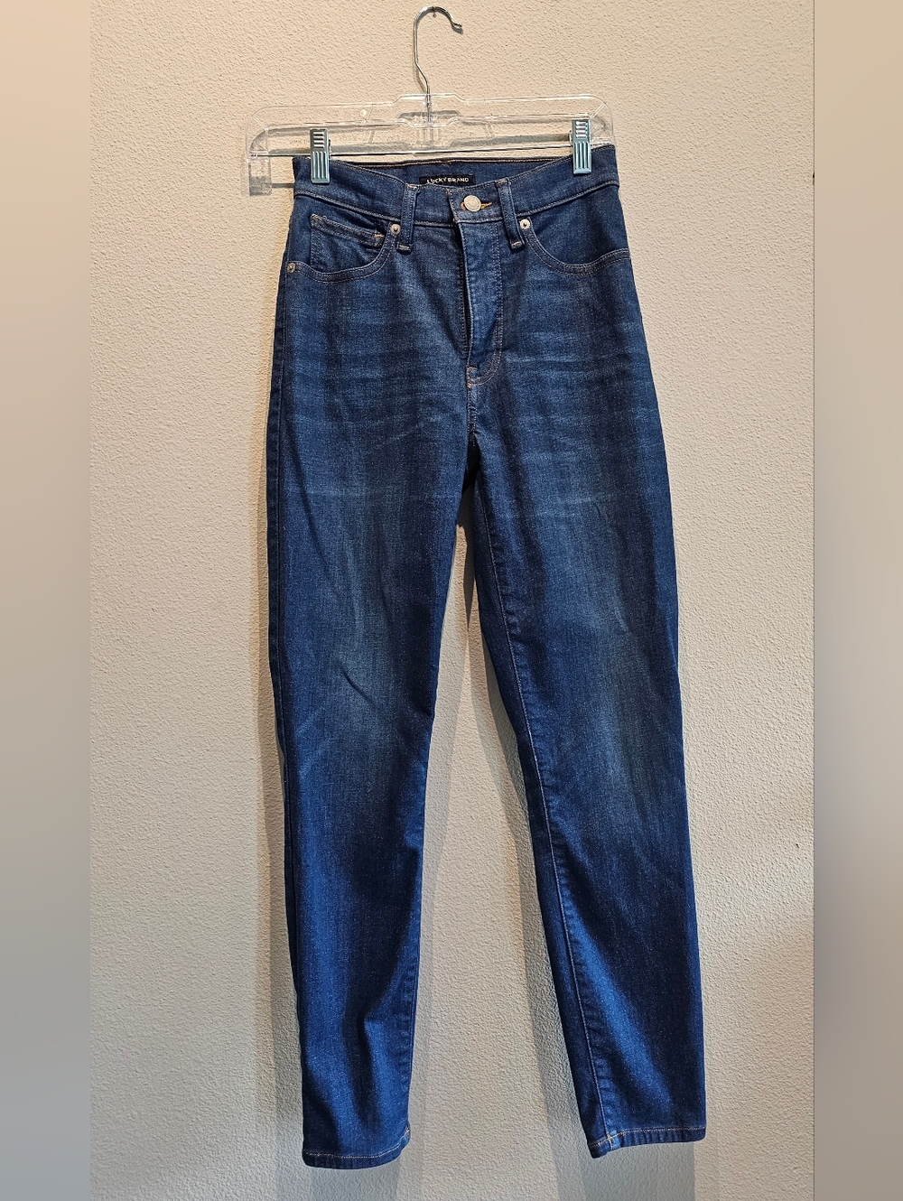 Lucky Brand Dark Wash High-Rise Skinny Bridgette Style Jeans, Size 4/27